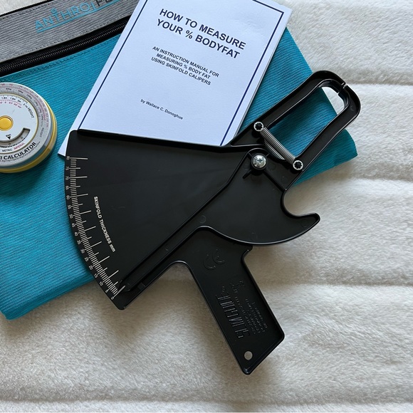 Slim Guide Skinfold Caliper AnthroFlex Kit with Body Mass Index BMI Tape Measure - Picture 3 of 5
